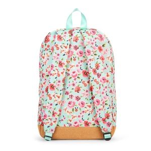 no boundaries mint floral dome backpack